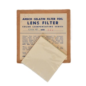 Vintage Ansco Lens Filters: 1960s-70s Color Compensating Set