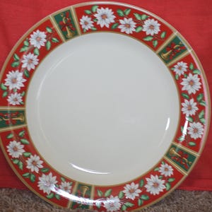 Vintage Christmas Serving Set by Kobe Charlton Hall, 1985-1995, for an Elegant Holiday Table Decor