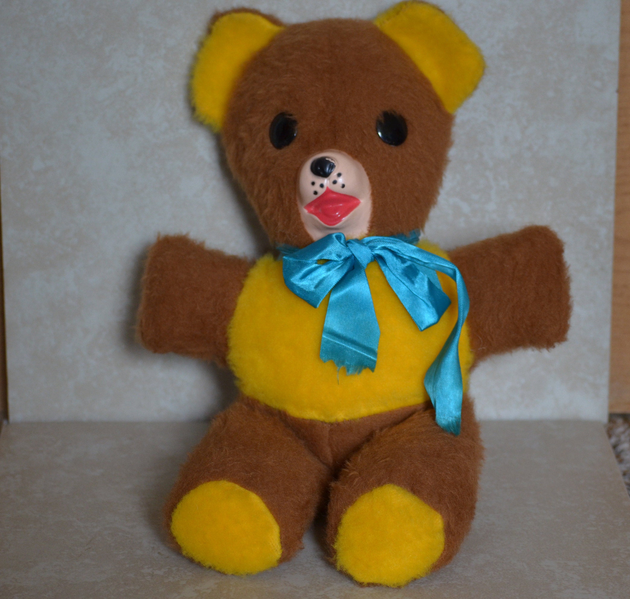 Vintage Teddy Bear by A & L Novelty Co - Adorable 60s 70s Vintage Teddy Bear by A & L Novelty Co - Adorable 60s 70s