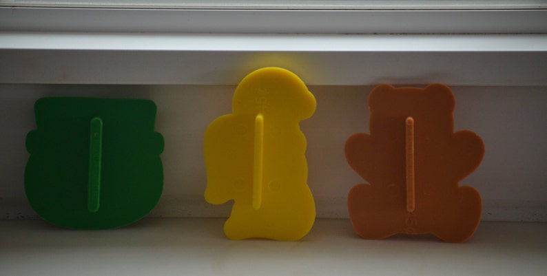 Angel and Bear Imprint Cutters 70s80s Hallmark Christmas Cookie Cutters Snowman