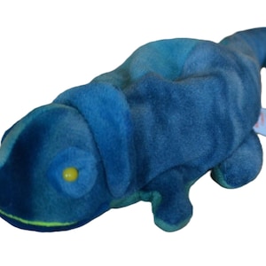 Vintage TY Beanie Babies Rainbow Plush Chameleon, 1999, with Incorrect Fabric