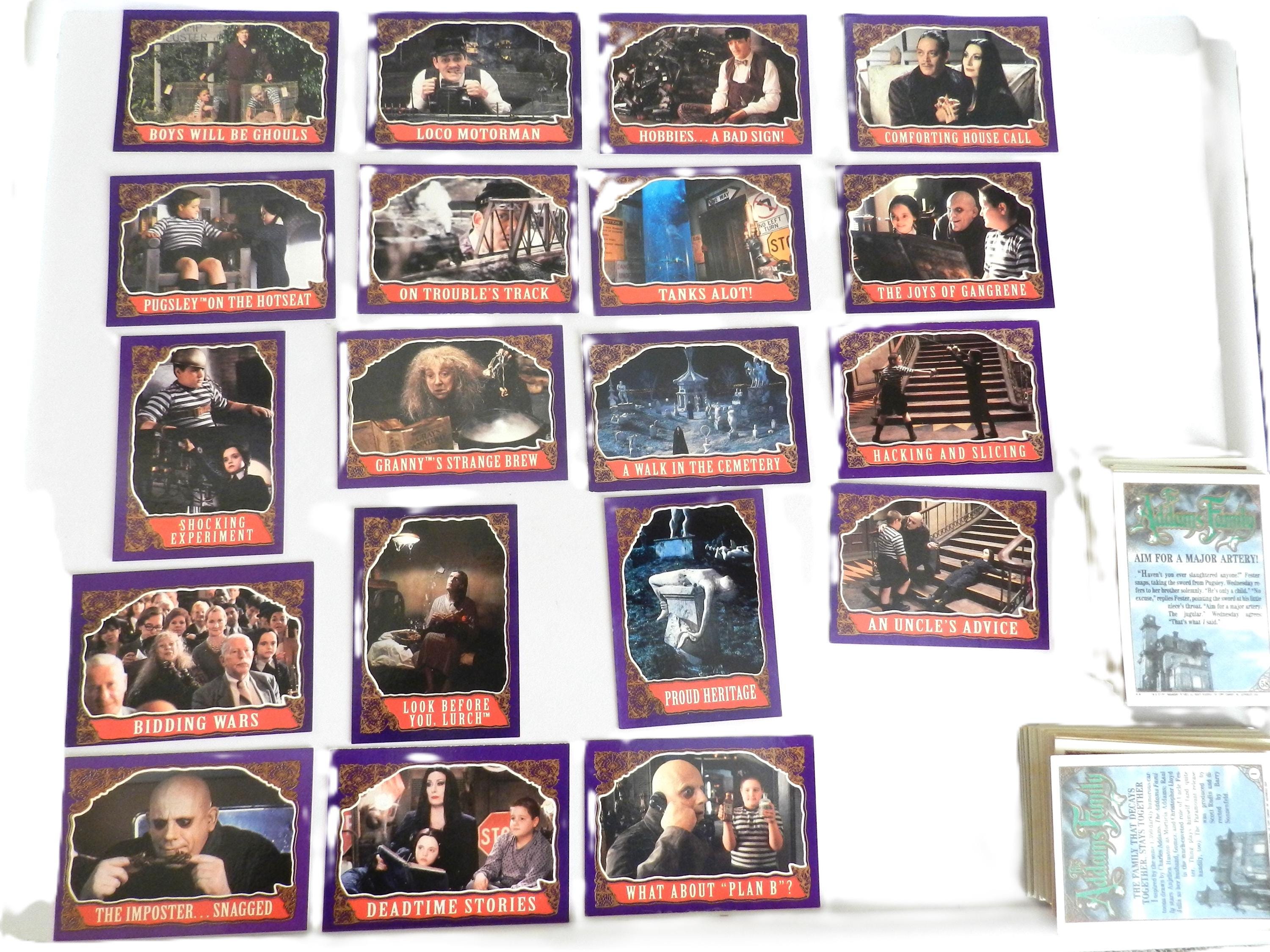 Vintage the Addams Family Trading Cards a Topps Movie Card Series