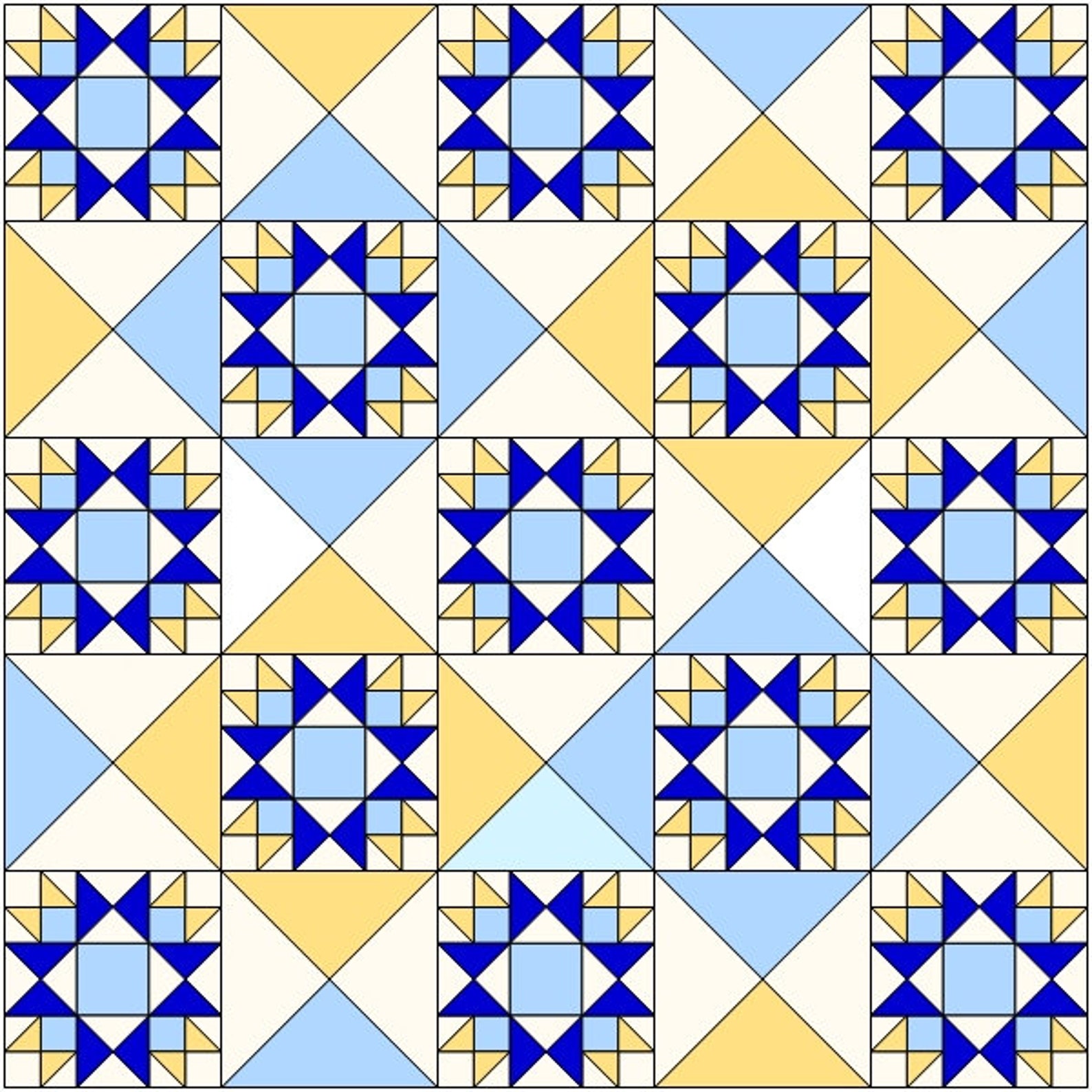 Honeymoon Block PDF Star Quilt Block Pattern 12 Inch Block Etsy