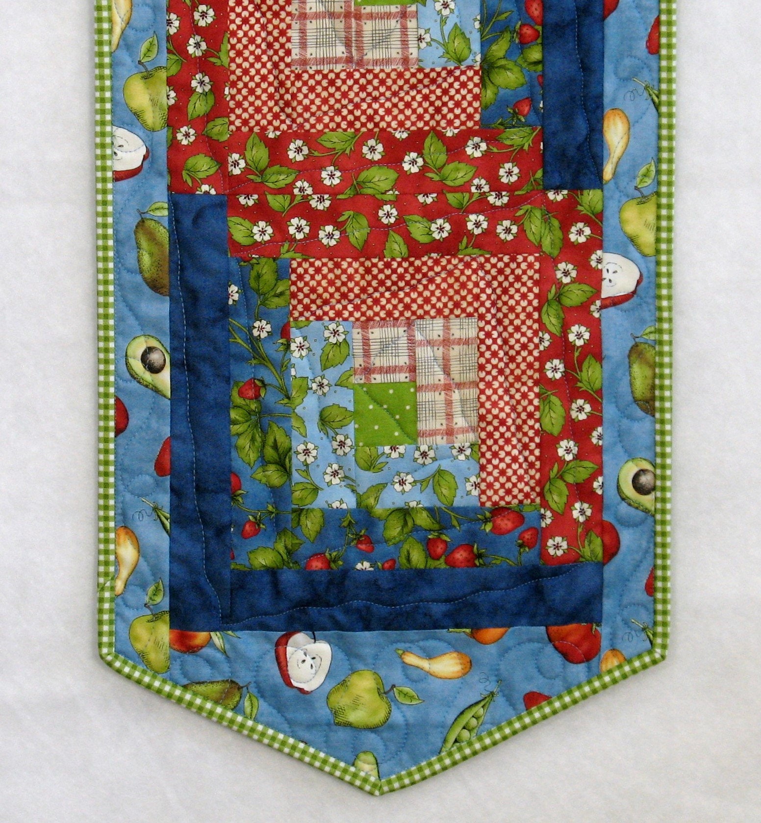 Precut Log Cabin Table Runner Kit for Sale From the Farm Etsy