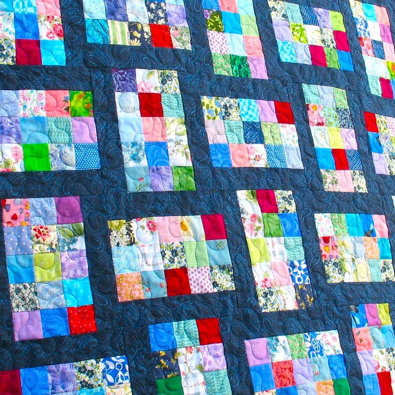 15 Squares PDF Quilt Pattern, a Scrap-busting Beginner-friendly Design ...