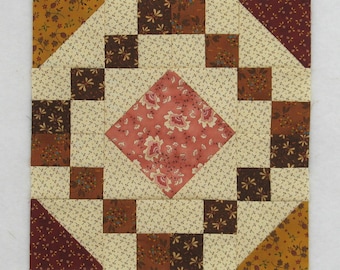Irish Chain Variation Block Pattern - PDF Quilt BLOCK Pattern - Classic 12 inch block - Traditional Pieced