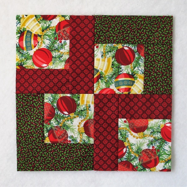 Patience Corners Quilt Block Pattern - PDF Quilt Pattern - Easy Beginner Friendly - 12 inch block