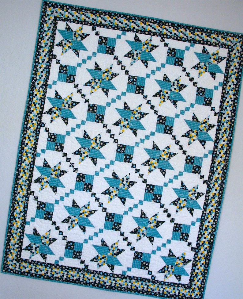 Duck Crossing PDF Quilt Pattern, a Charming Beginner-Friendly, Two-Block Design in Five Sizes Baby, Toddler, Throw, Queen & King image 2