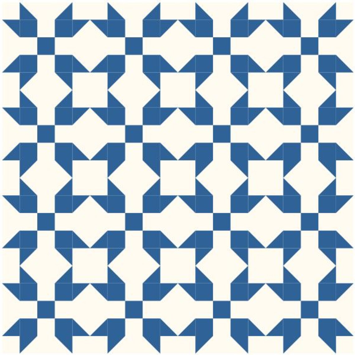 Algonquin Charm Quilt BLOCK Pattern - PDF Instant Download - 2 Sizes ...