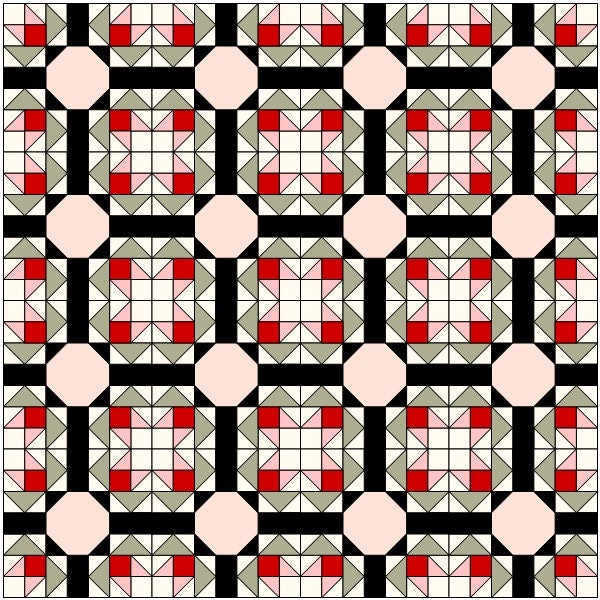 Calgary Stampede Quilt Block - PDF Quilt BLOCK Pattern - 14 Inch Block ...
