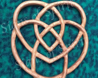 Celtic Knot of Motherhood-Two Hearts Entangled- Well-spring of Love