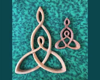 Mother and Child Knot Wood Carved Celtic Knot of Mothers Love Nurturing Mother Art Symbol of Mother Daughter Mother and Son-New Mother Gift