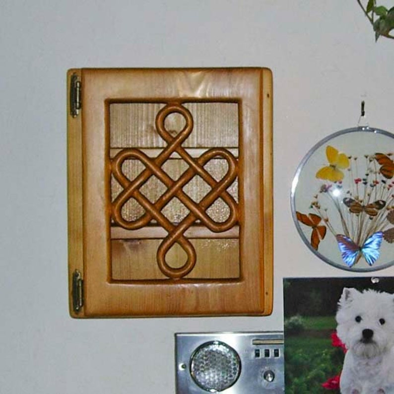Knot of Longevity Long Life Traditional Celtic Knotwork Wood Cabinet image 5