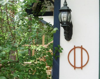 Druïde Sigil houtsnijwerk Keltisch Druïde Revival-symbool Op de natuur gebaseerde spiritualiteit Bardisch symbool Heidens muur hangen Wicca sjamanisme