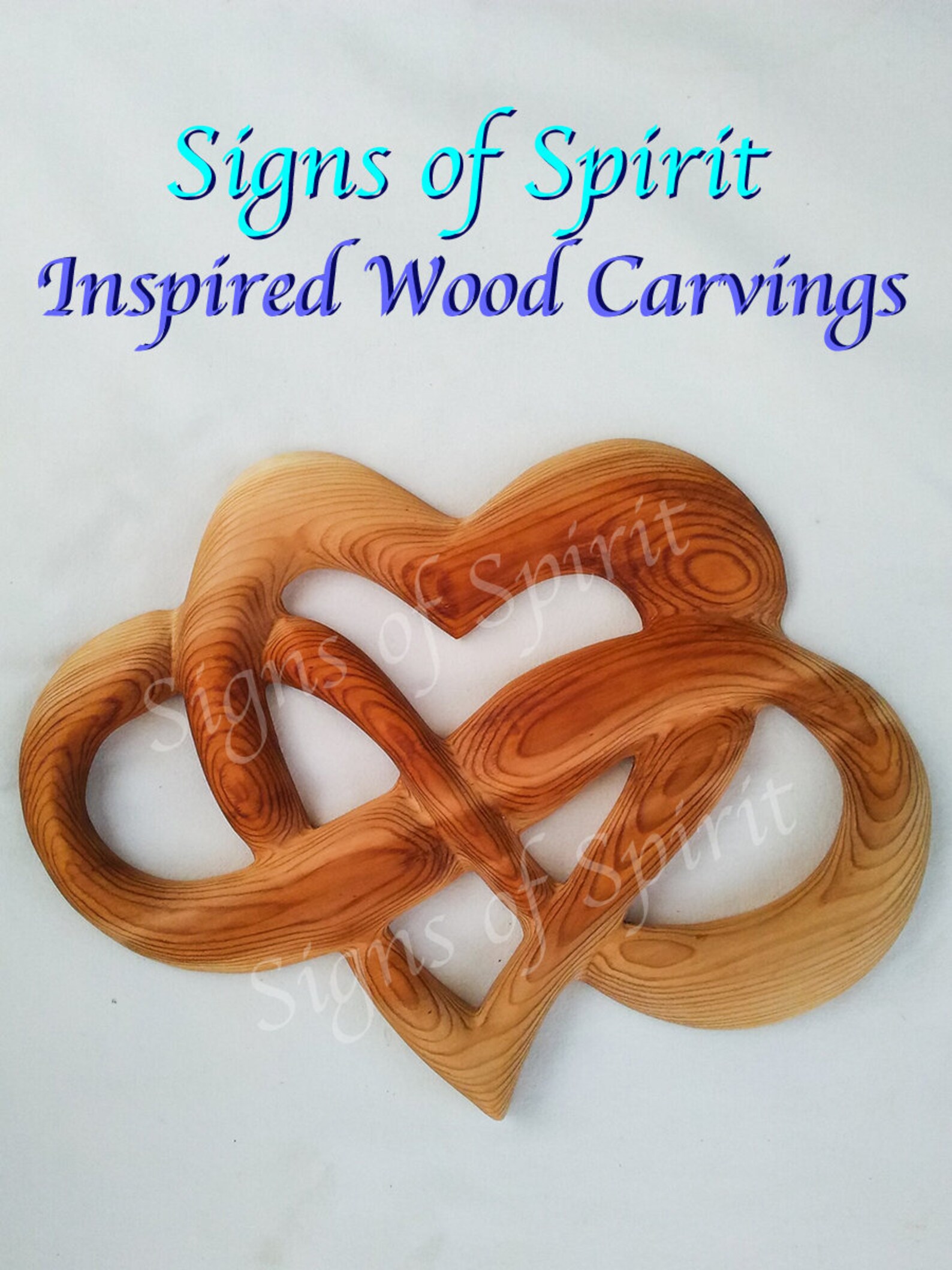 Heart of Infinite Love Wood Carved Heart and Infinity Ribbon Heart ...