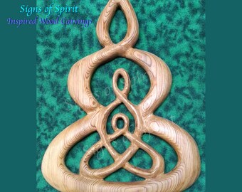 Celtic Grandmother Knot Grandma’s Love Grandma Mother Child wood carving Nana Present Decor for Mimi Granny Gift Women Generations