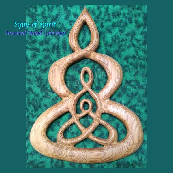 Celtic Grandmother Knot Grandma’s Love Grandma Mother Child wood carving Nana Present Decor for Mimi Granny Gift Women Generations