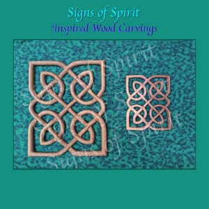 Celtic Love Knot Matrimony Irish Wedding gift Endless Devotion Wood Carved Celtic Love Knot wall hanging Fifth Anniversary