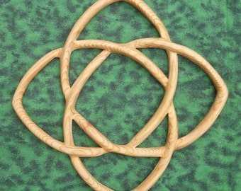 Celtic Knot of Healing Health and Wellness Wood Carved Celtic Knot for Holistic Well Being Reiki Doctor Office Nurse Gift