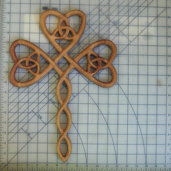 Irische Christliche Trinity Herz Kleeblatt Cross Celtic Drei Etsy