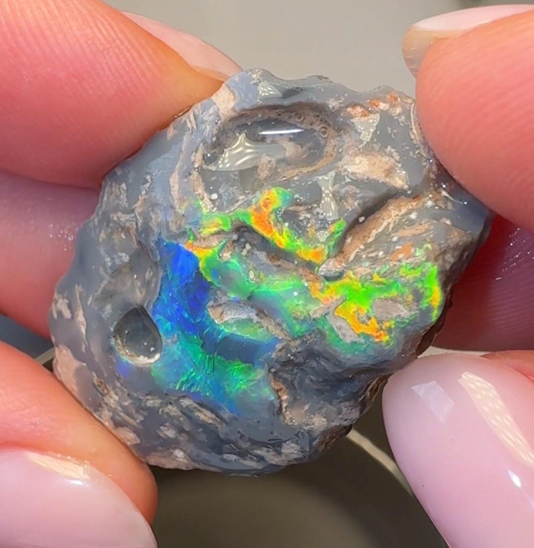 Lightning Ridge Rough Rough Australian Lightning Ridge Opal, Natural Stone for Cutting ...
