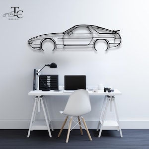 Sports Car Metal Wall Art | Metal Car Wall Decor | Gift For Car Lovers | Car Gift For Him | Car Guy Gift | Car Garage Accessories Wall Sign