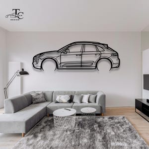 Sports Car Metal Wall Art  | Metal Car Wall Decor | Gift For Car Lovers | Car Gift For Him | Car Guy Gift | Car Garage Accessories Wall Sign
