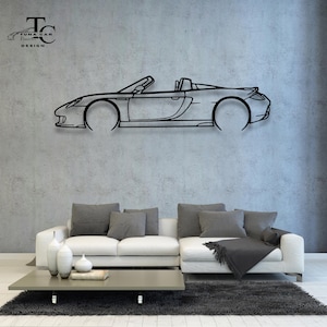 Sports Car Metal Wall Art |Metal Car Wall Decor|Gift For Car Lovers | Car Gift For Him | Car Guy Gift | Car Garage Accessories Wall Sign