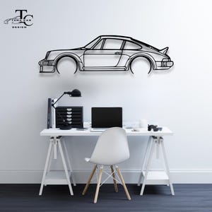Sports Car Metal Wall Art  | Metal Car Wall Decor | Gift For Car Lovers | Car Gift For Him | Car Guy Gift | Car Garage Accessories Wall Sign