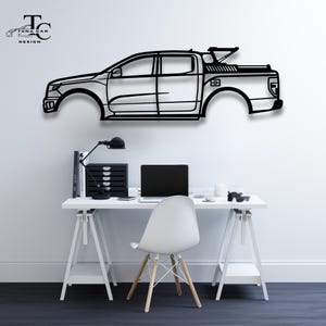 F-150 Wall Art | Metal Car Wall Decor | Gift For Car Lovers | Car Gift For Him | Car Guy Gift | Car Garage Accessories Wall Sign