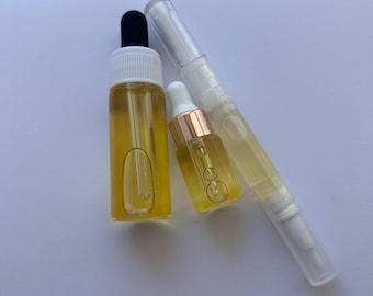 Aceite hidratante para cutículas con 8 aceites / Reparador para cutículas secas y agrietadas / Regalo para el cuidado natural de las uñas