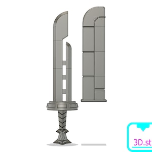 Razor Sword from TLoZ Majoras Mask STL for 3D printing