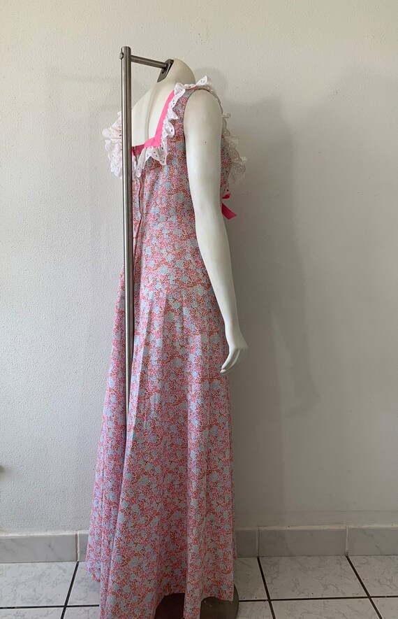 Vintage 70s Dress Liberty House Hawaii Prairie Ro… - image 6