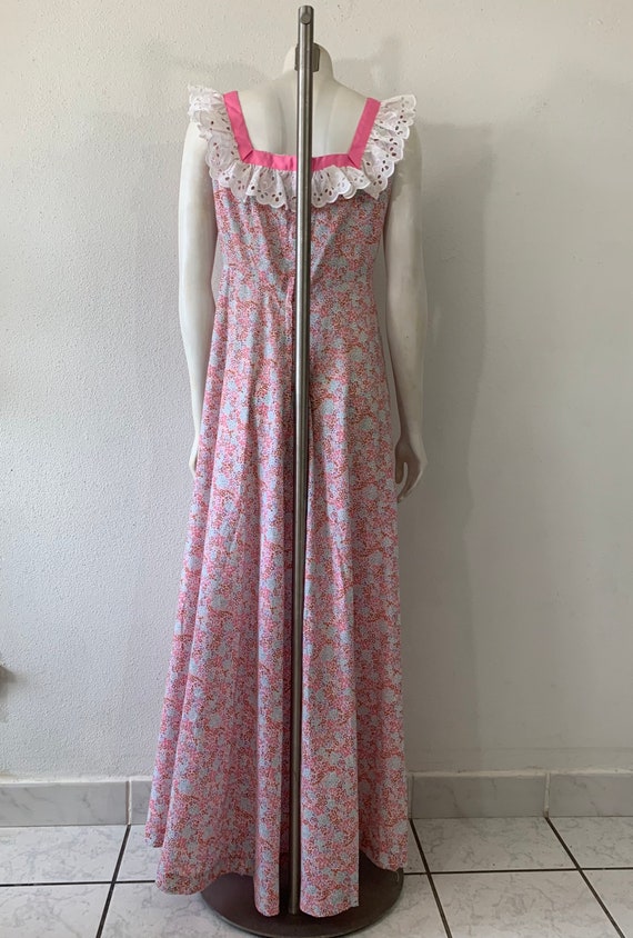 Vintage 70s Dress Liberty House Hawaii Prairie Ro… - image 7