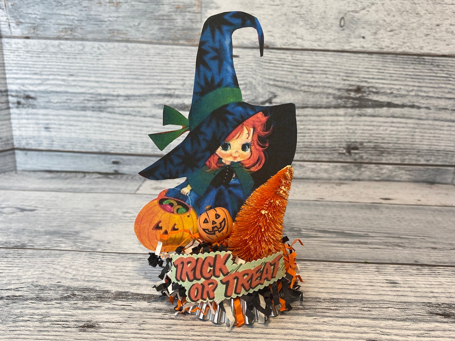 Vintage Witch Decor Retro Halloween Witchy Decor Assemblage - Etsy