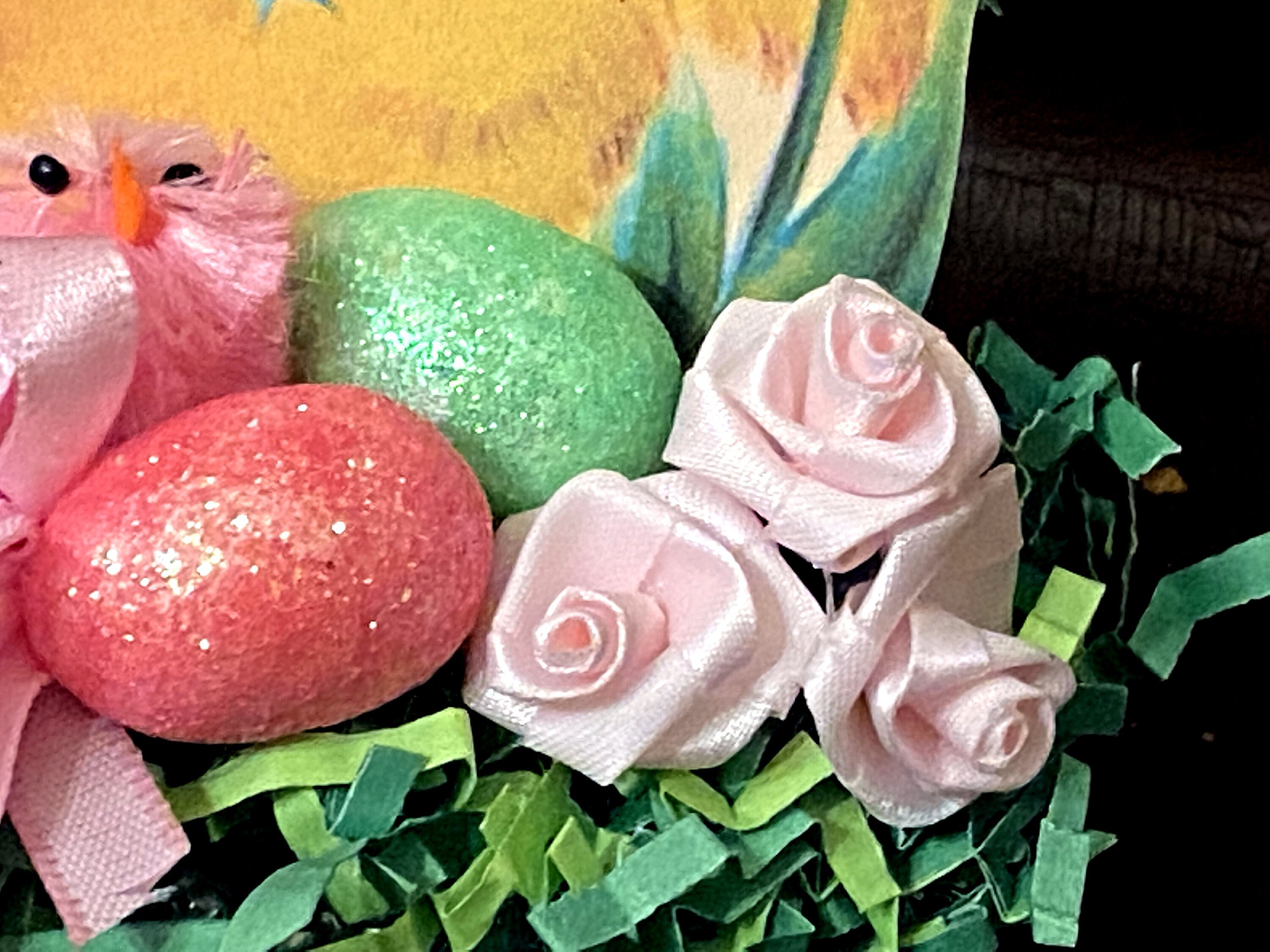 Vintage Easter Decor Retro Easter Chick Handmade Easter Shabby Etsy