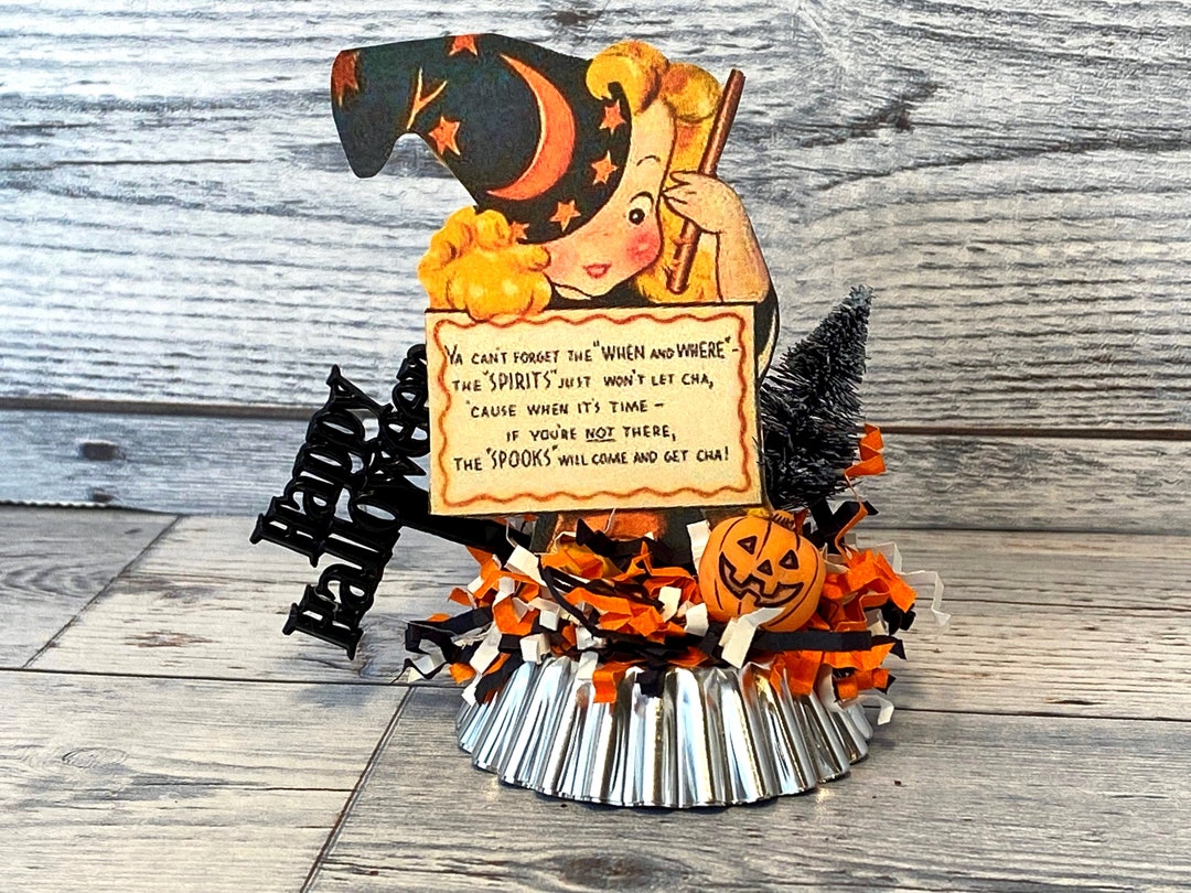Retro Halloween Witch Decor Vintage Halloween Decor Happy Halloween Retro Halloween Witch Decor Vintage Halloween Decor Happy Halloween
