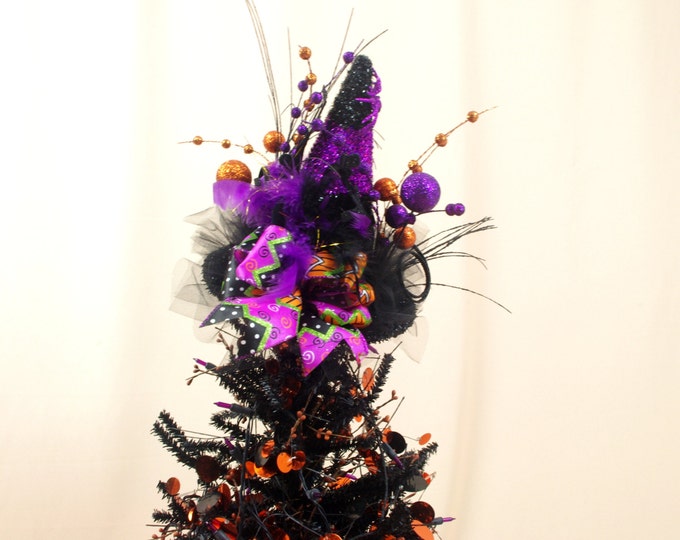 Halloween Tree Topper Halloween Decoration Purple and Etsy