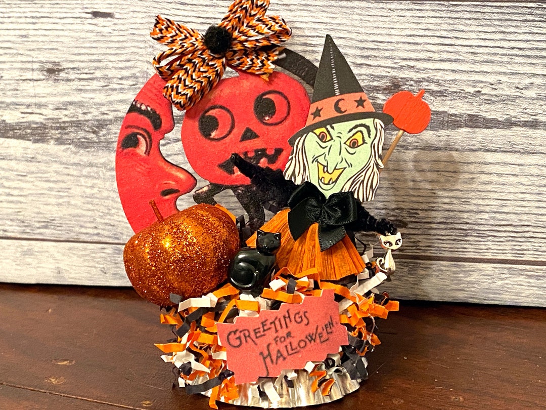 Retro Halloween Witch Decor Vintage Halloween Witch Cute Halloween Retro Halloween Witch Decor Vintage Halloween Witch Cute Halloween