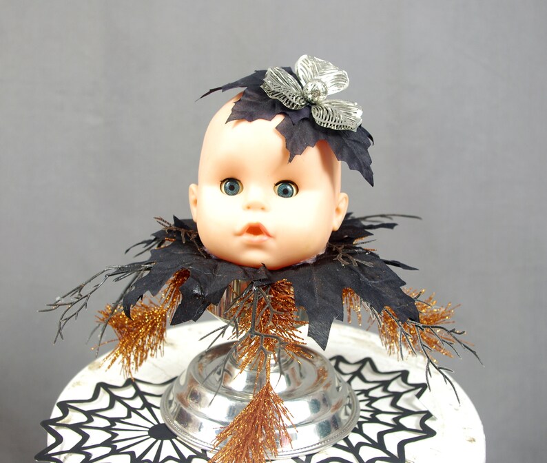 Candlestick Baby Doll Decoration Altered Art Doll Halloween Etsy