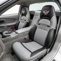 Chevrolet Corvette C5 Sports Light Grey & Black - Custom Seat Covers – Leather Two-Tone Sport Interior product logo