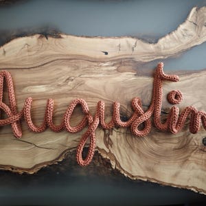 Personalized knitted first name
