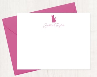 Papeterie personnalisée, papeterie chat, papeterie, cadeau chat, cadeau personnalisé, cadeau, chat, cadeau chat, cadeau pour amoureux des chats, personne chat 152