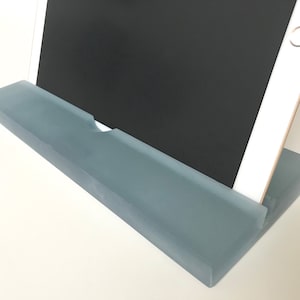 Blue Resin iPad Pro 12.9 Stand, Zoom Meeting Stand, Facetime Stand, Teleconferencing Stand, Home Office Accessory