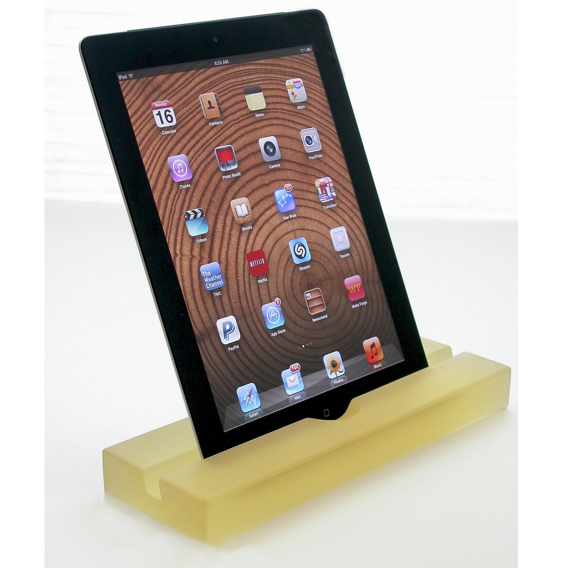 Golden Resin Groove iPad Stand Sustainable Tablet Stand Zoom | Etsy