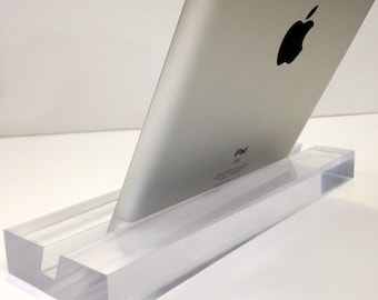 Soporte de iPad Groove crystal Clear, soporte de tableta, soporte de reunión de zoom, soporte de tiempo de cara, soporte de teleconferencia, accesorio de oficina para el hogar sostenible