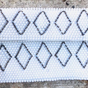 Vintage Hand Made in Japan Glam Beaded Embellished Envelope Clutch Cosmetic Multiuse Bag