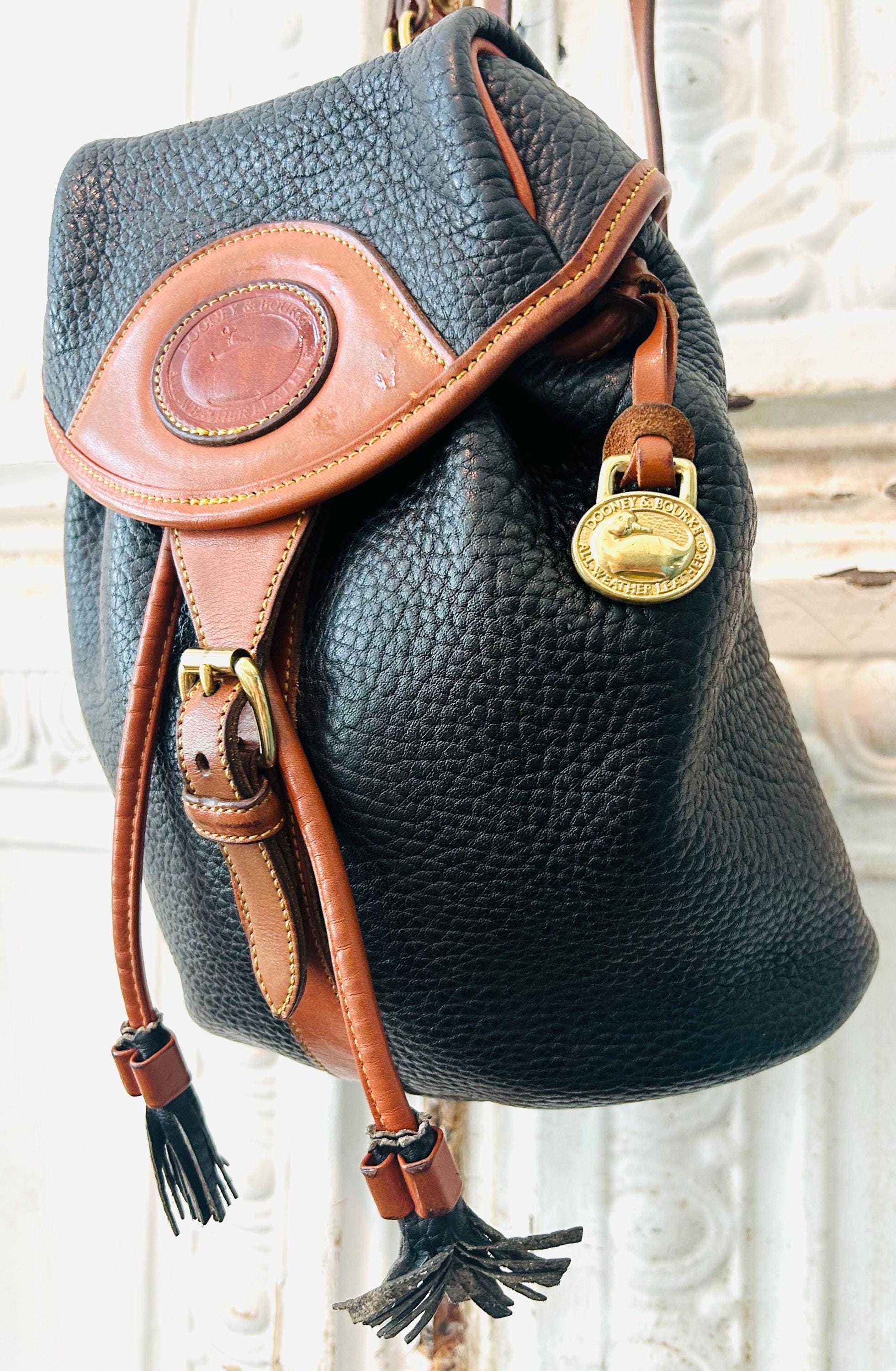 Vintage Dooney and Bourke All Weather Leather Brown Black  display picture 1