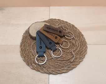 Personalized Leather Soundwave Keychain: Engraved Spotify Code Music Gift