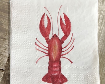Stock Lobster Cocktail Napkins packs of 25